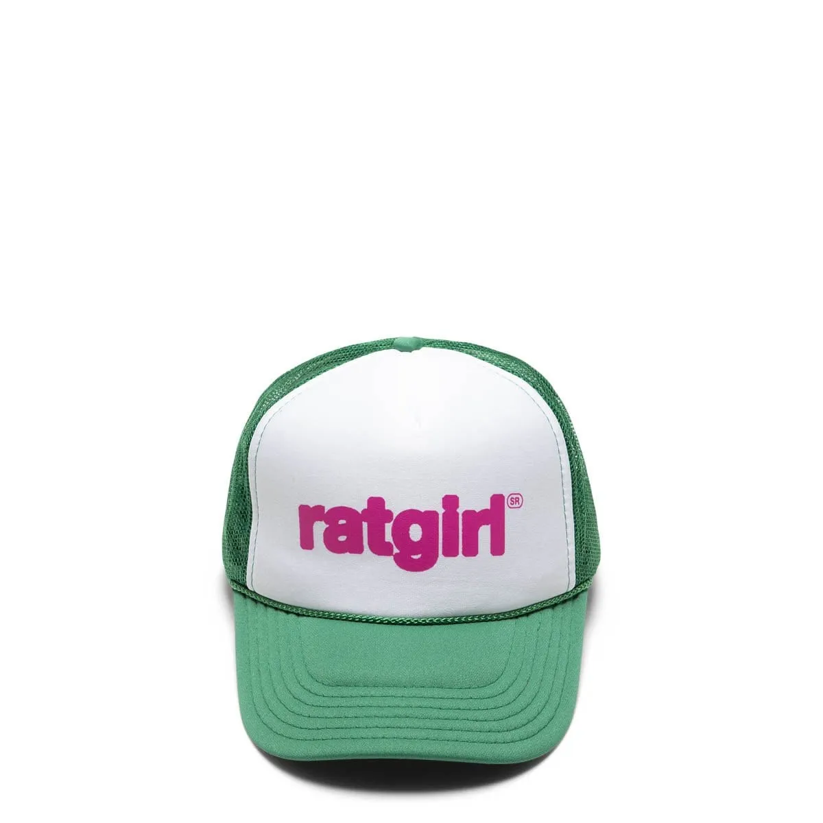 RATGIRL TRUCKER HAT Green/White