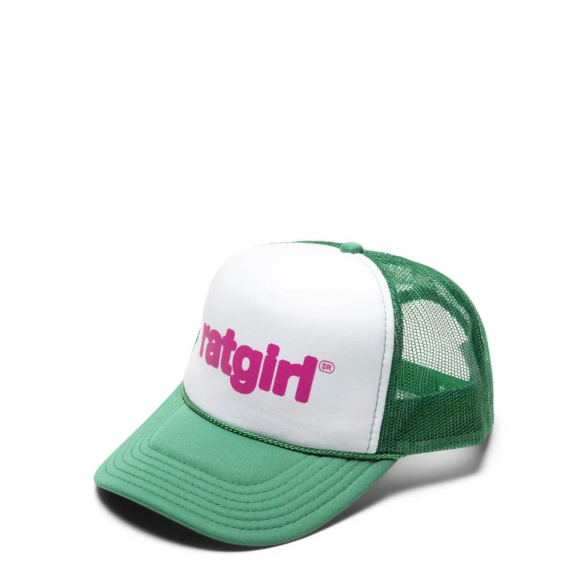 RATGIRL TRUCKER HAT Green/White