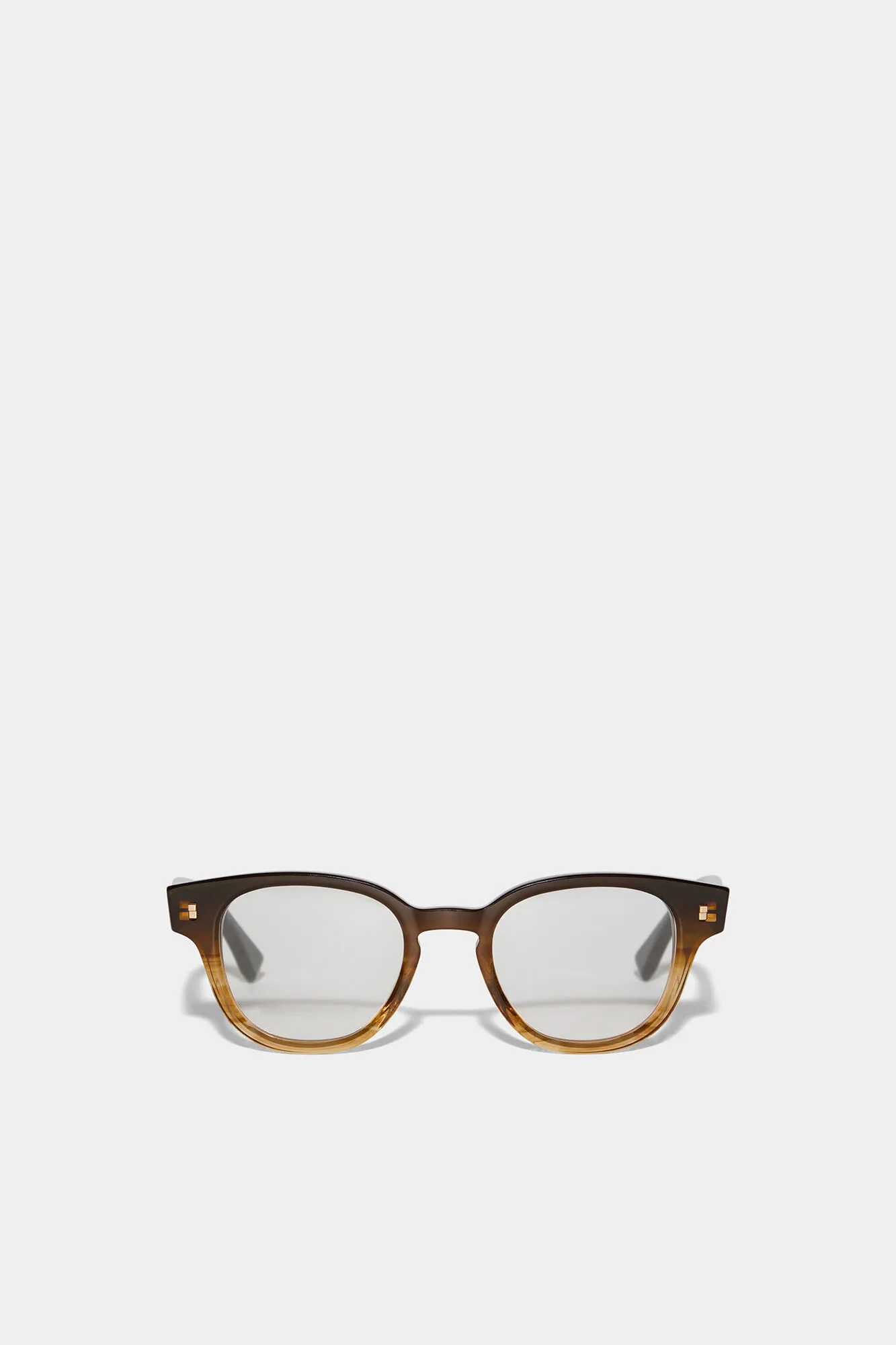 Refined Brown Horn Optical Glasses