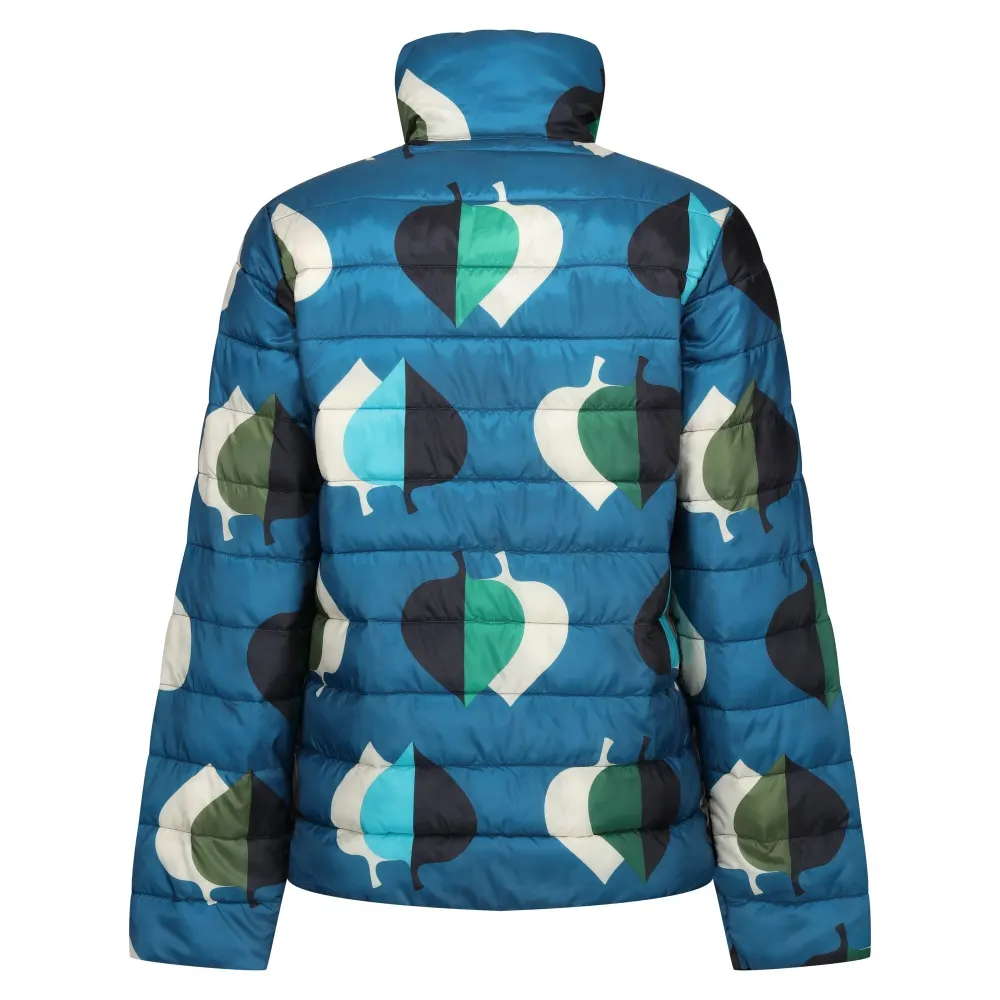 Regatta - Womens/Ladies Orla Kiely Leaf Print Baffled Padded Jacket