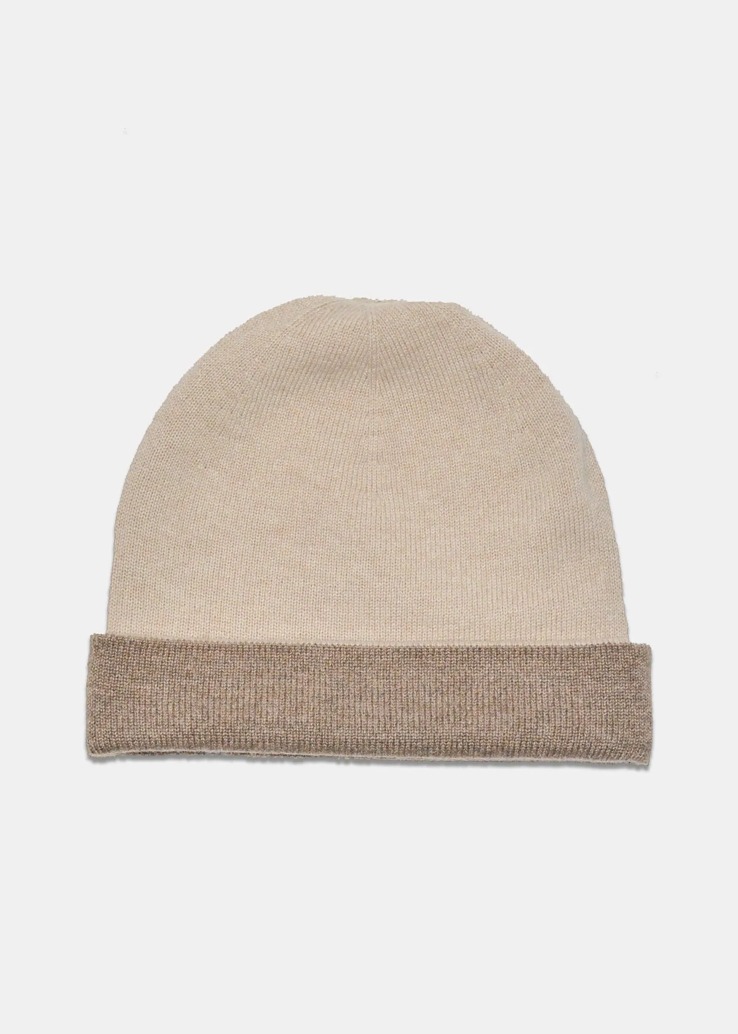 Reversible Cashmere Hat Natural