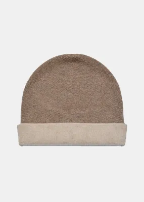 Reversible Cashmere Hat Natural