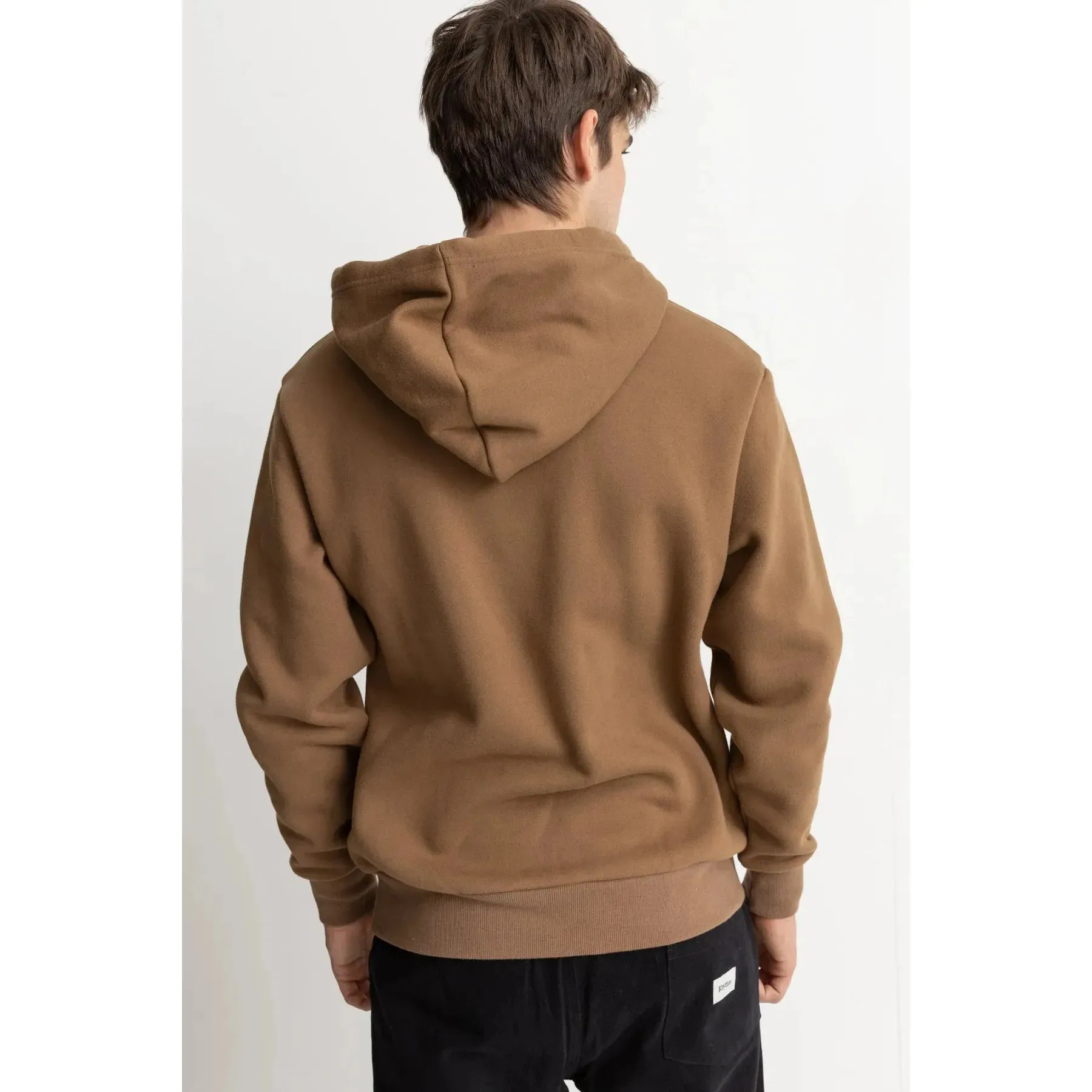 Rhythm Heavyweight Fleece Hood - Tobacco