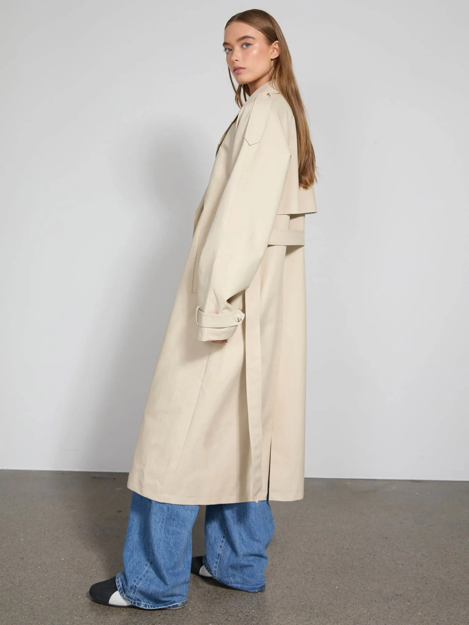 RICO CANVAS COAT - CREME