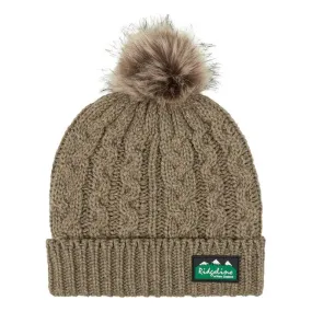 Ridgeline Nordic Fleck Bobble Hat - Teak