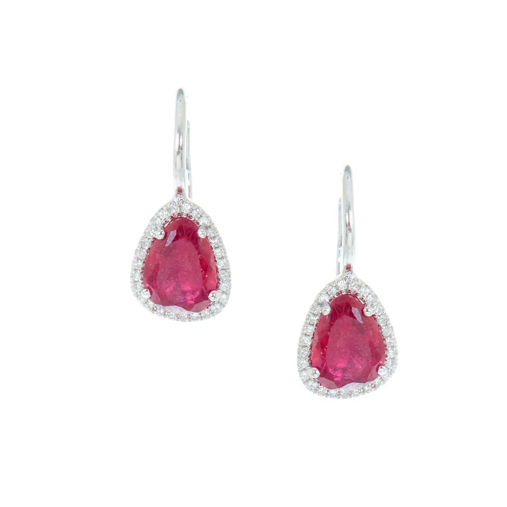 Ruby Drop Earrings