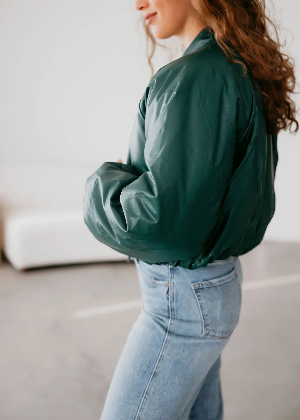 Ryan Cropped Bomber Jacket