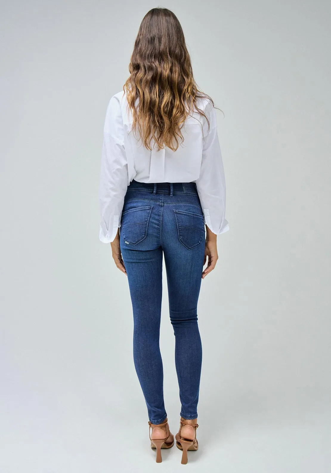 Salsa Secret Push In Skinny Jeans, Blue