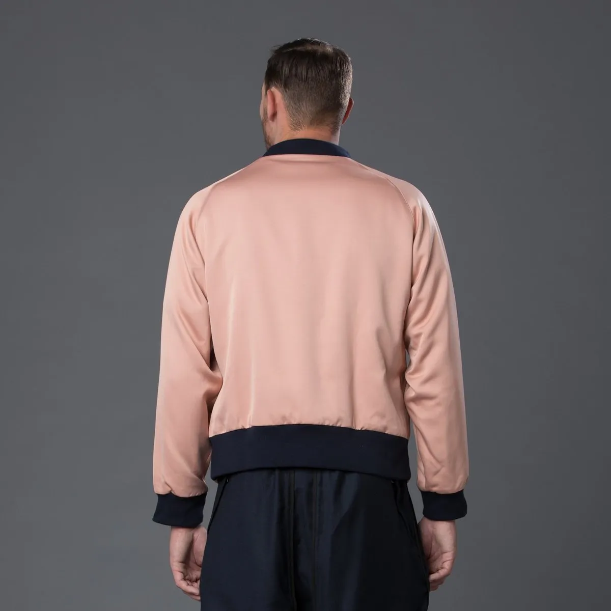 Sateen Bomber Jacket - Blush