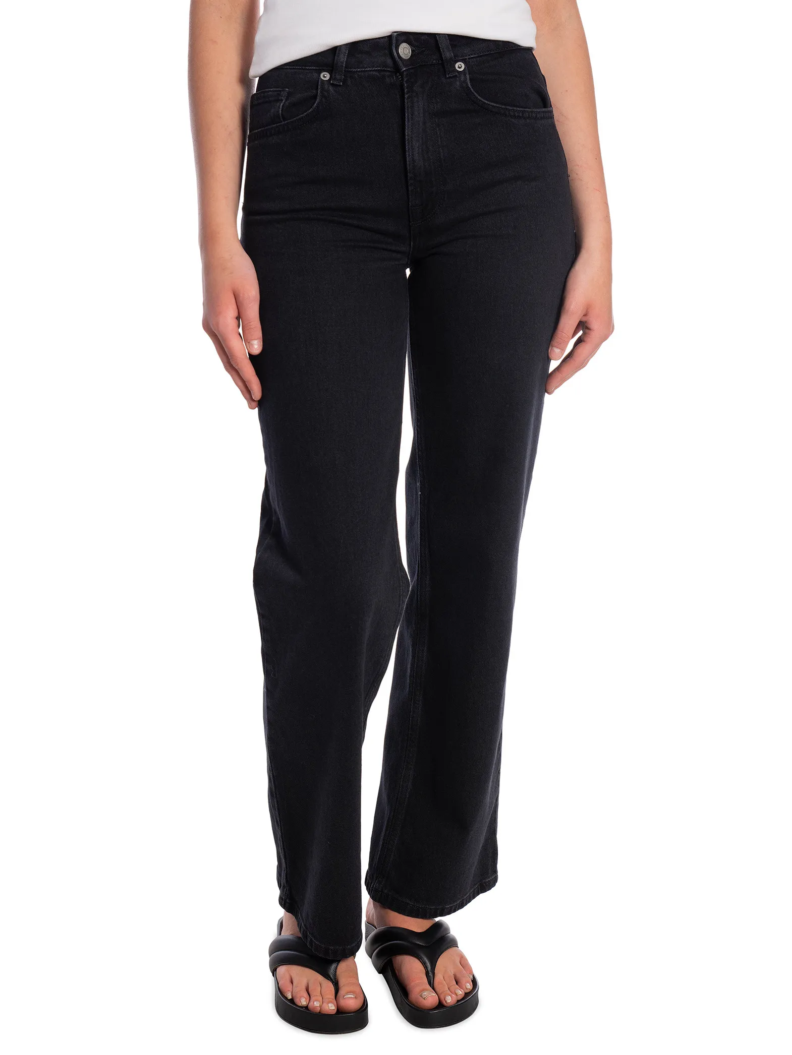 SELECTED FEMME JEANS ALICE HW WIDE LONG BLACK