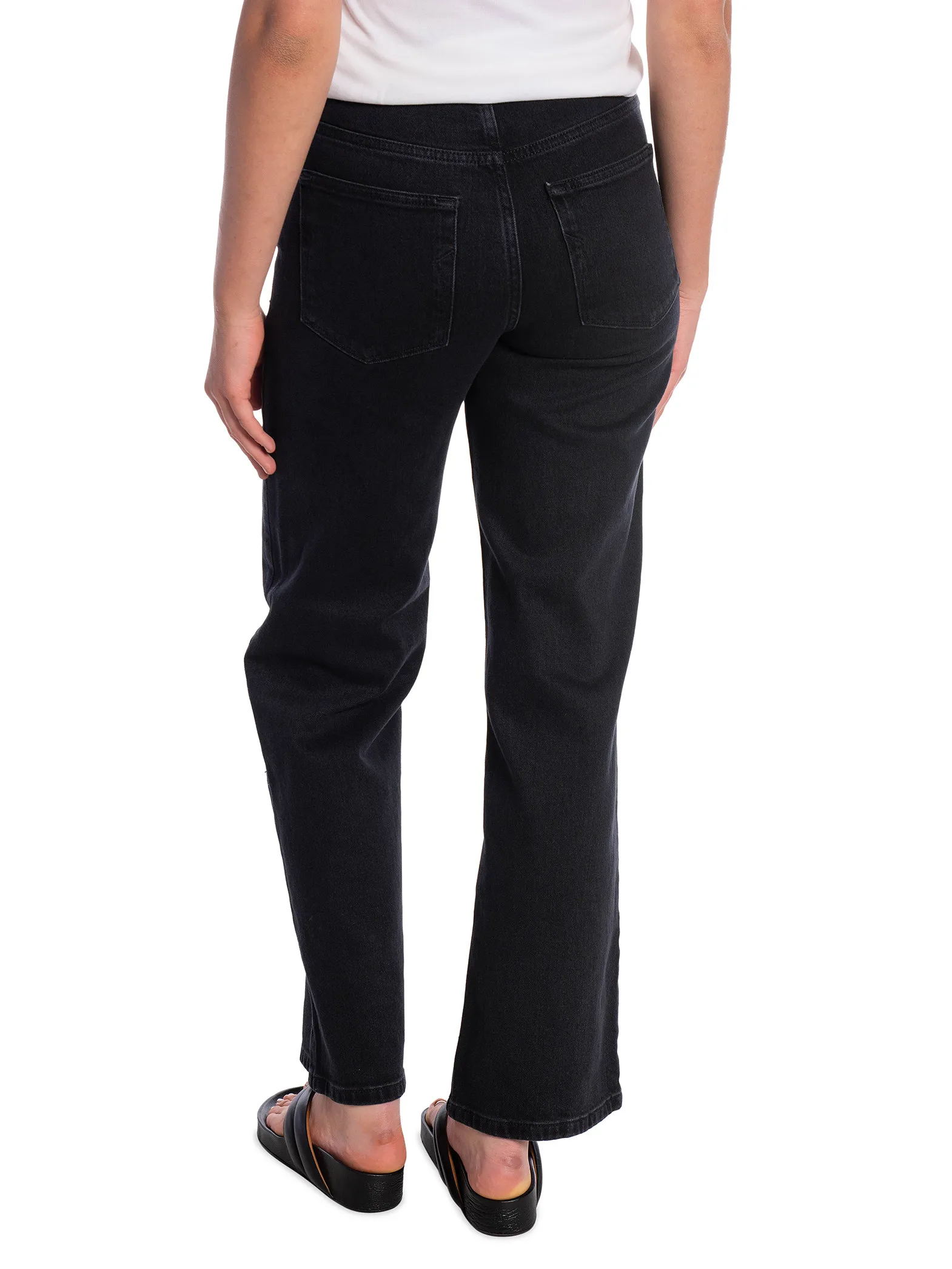 SELECTED FEMME JEANS ALICE HW WIDE LONG BLACK