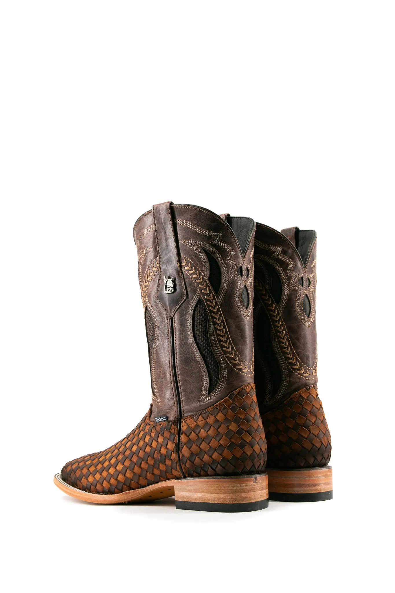 Serbia Woven Square Toe Cowboy Boot