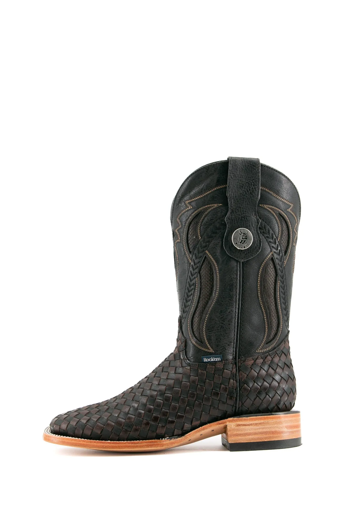 Serbia Woven Square Toe Cowboy Boot