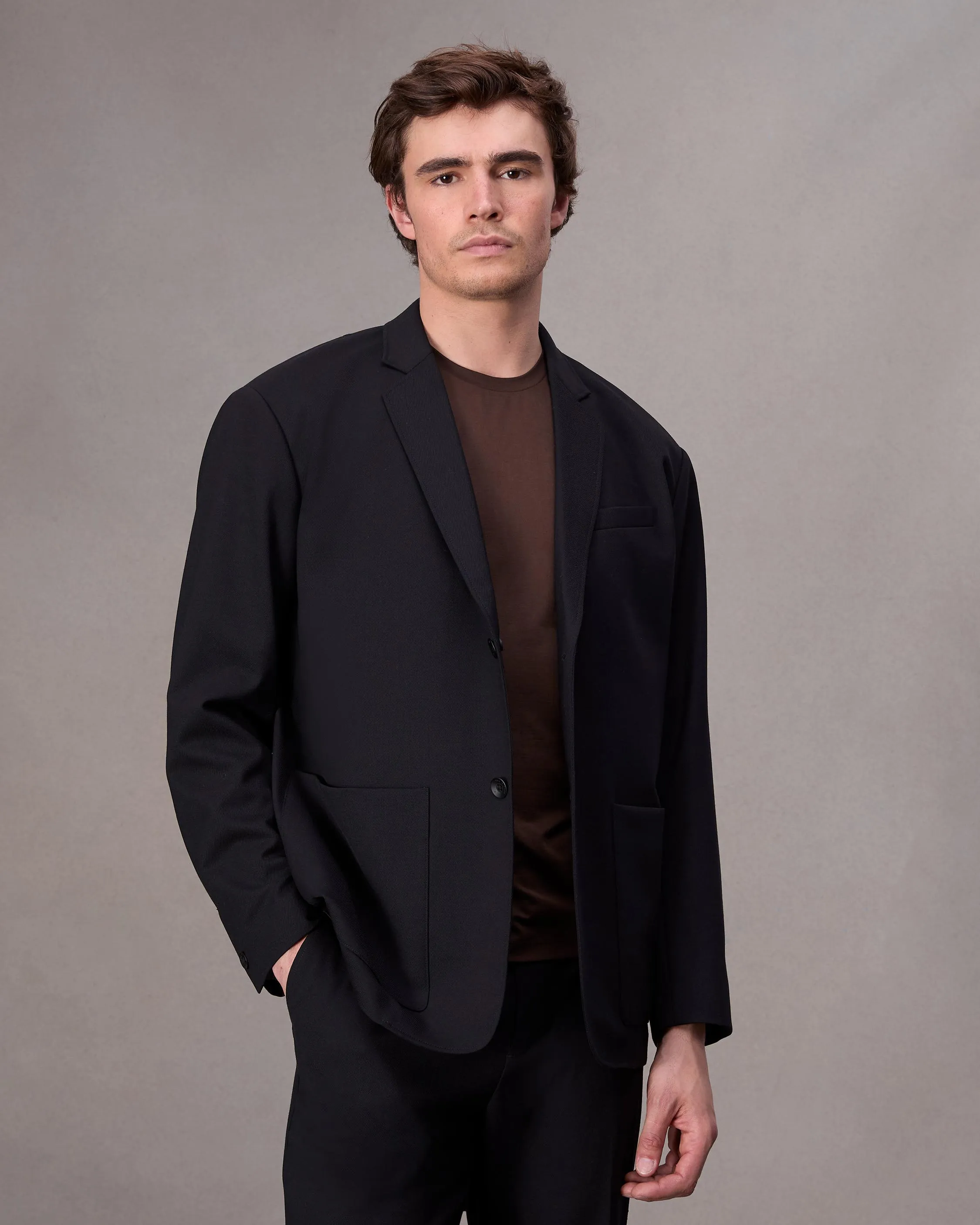 Shift Wool-Blend Blazer