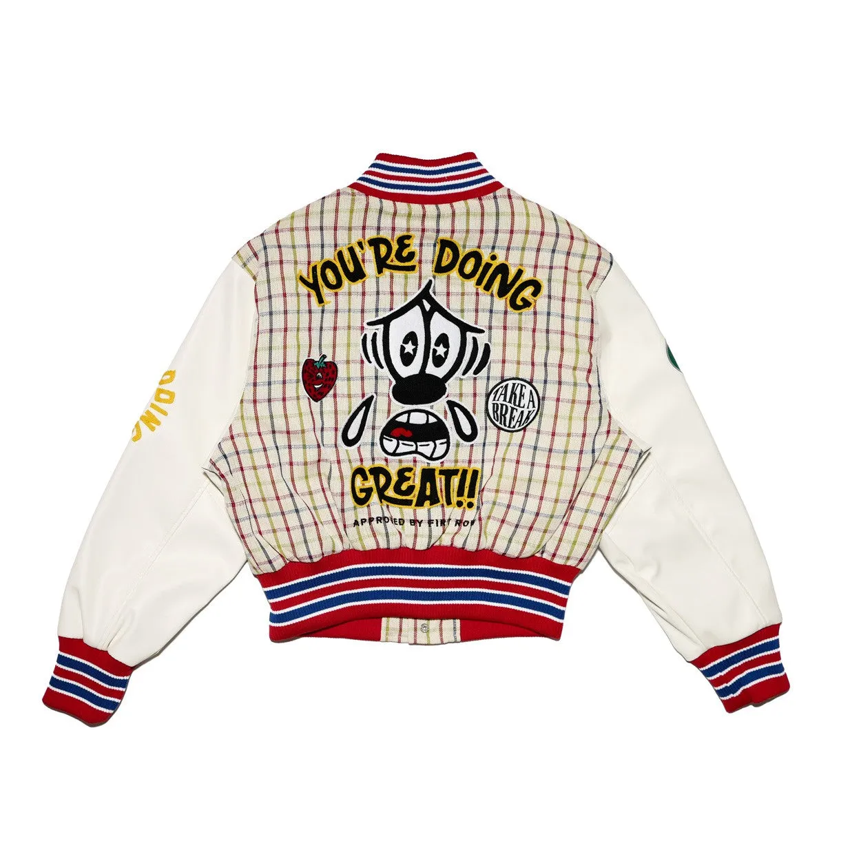 Shrunken Varsity Bomber Jacket