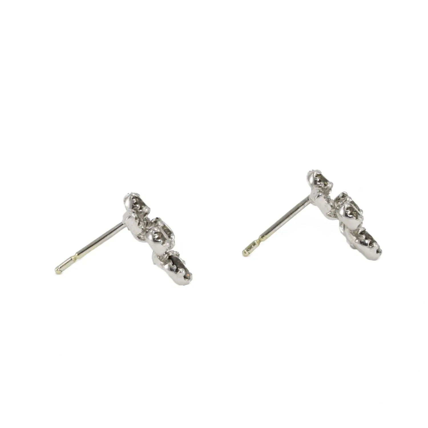 Starburst Champagne Diamond Stud Earrings