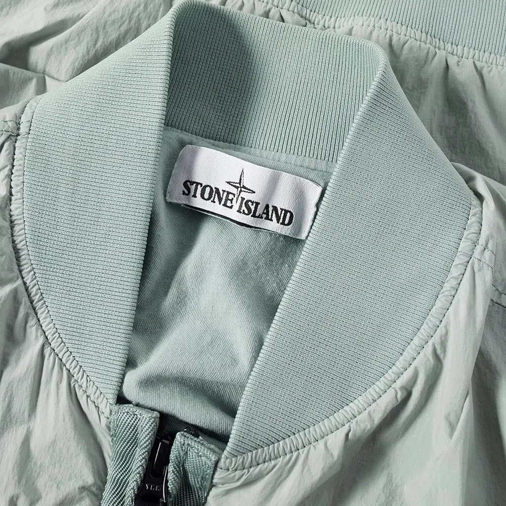 Stone Island Garment Dyed Crinkle Reps Bomber JacketPearl Grey