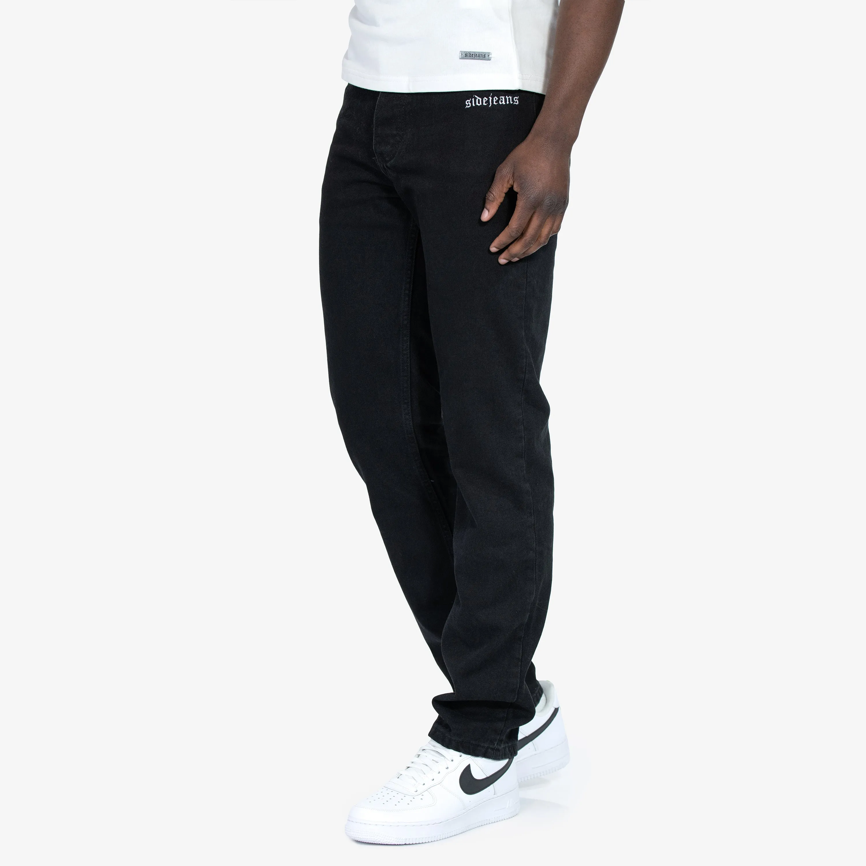 STRAIGHT FIT SIDEJEANS BLACK