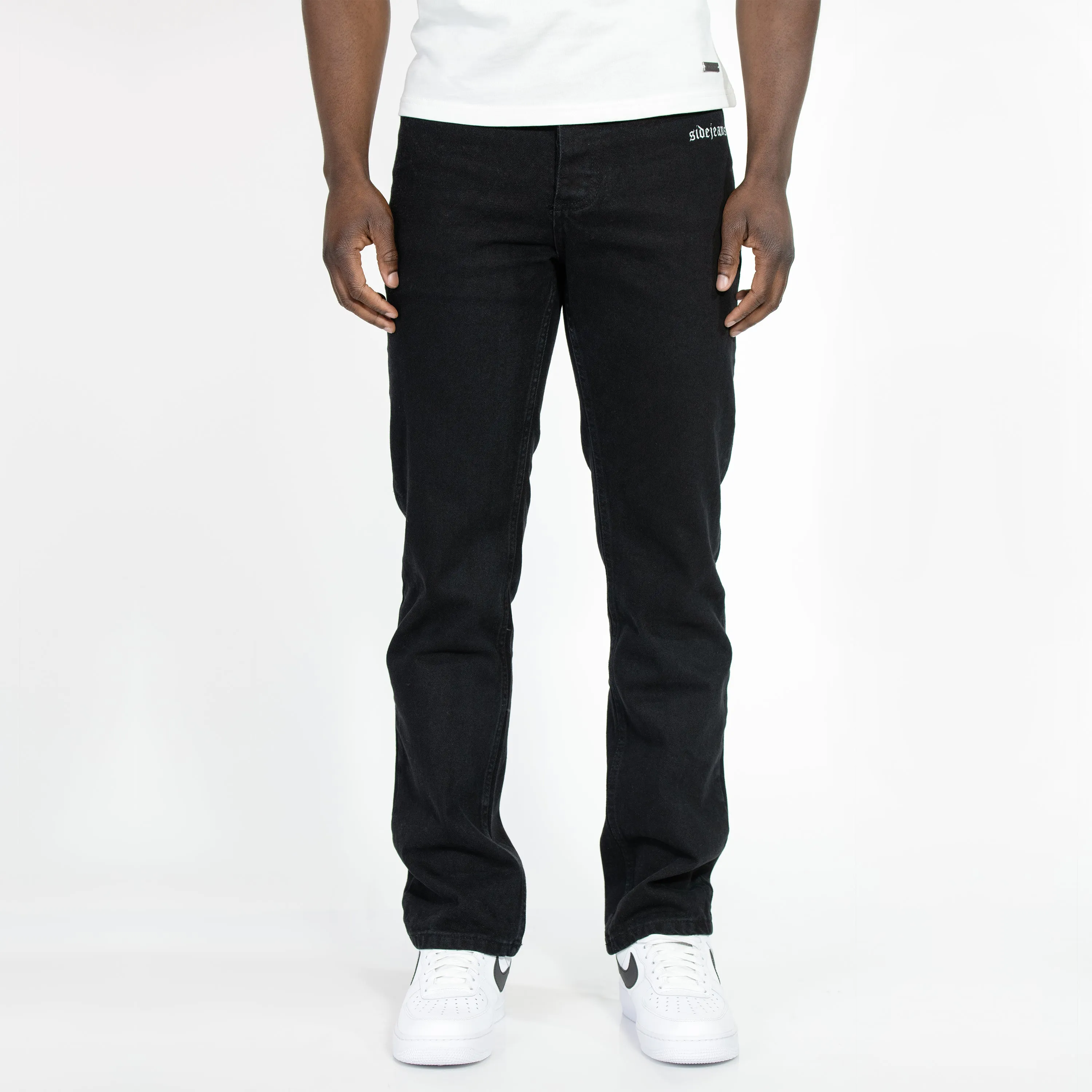 STRAIGHT FIT SIDEJEANS BLACK