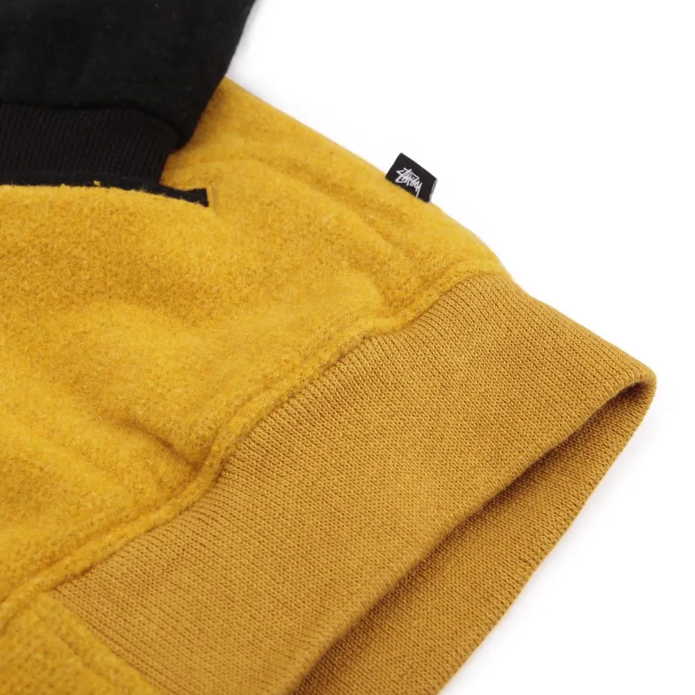 STSSY JACKSON VARSITY JACKET // MUSTARD