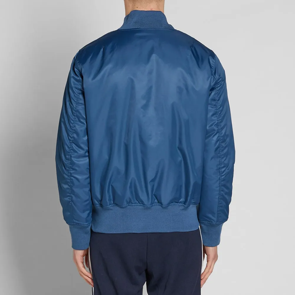 Stussy Flight Satin Bomber JacketNavy