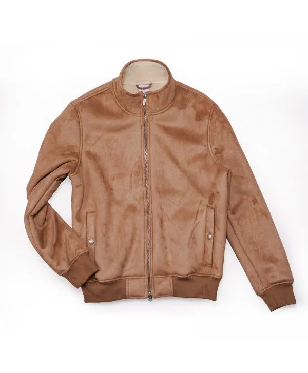 SUN 68 BOMBER IN ECO SHEARLING