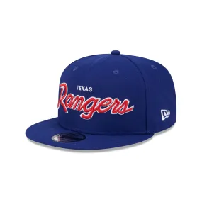 Texas Rangers Wordmark 9FIFTY Snapback Hat