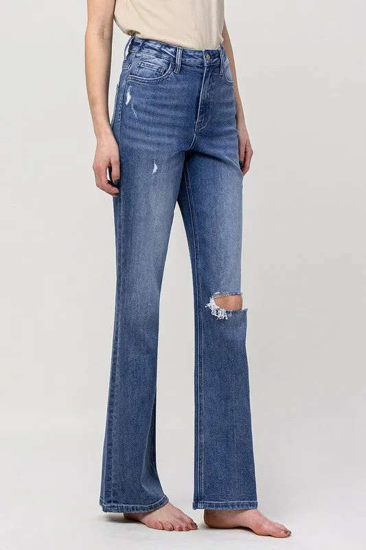 The Crush On You 90's Vintage Flare Straight Leg Jeans