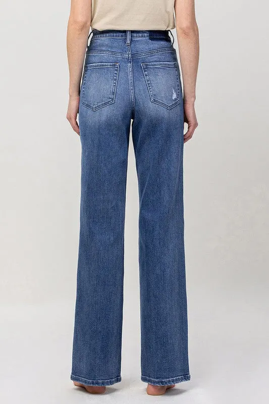 The Crush On You 90's Vintage Flare Straight Leg Jeans