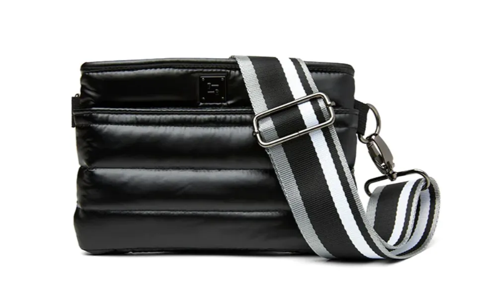 Think Royln Pearl Black Nylon Fanny Pack/Bum Bag