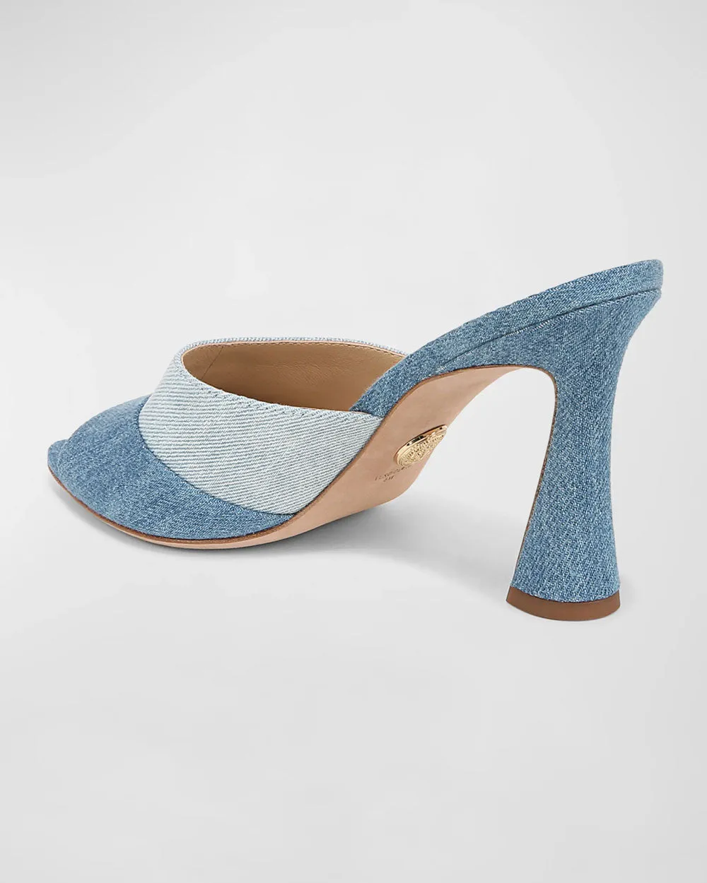 Thora Bicolor Denim Mule