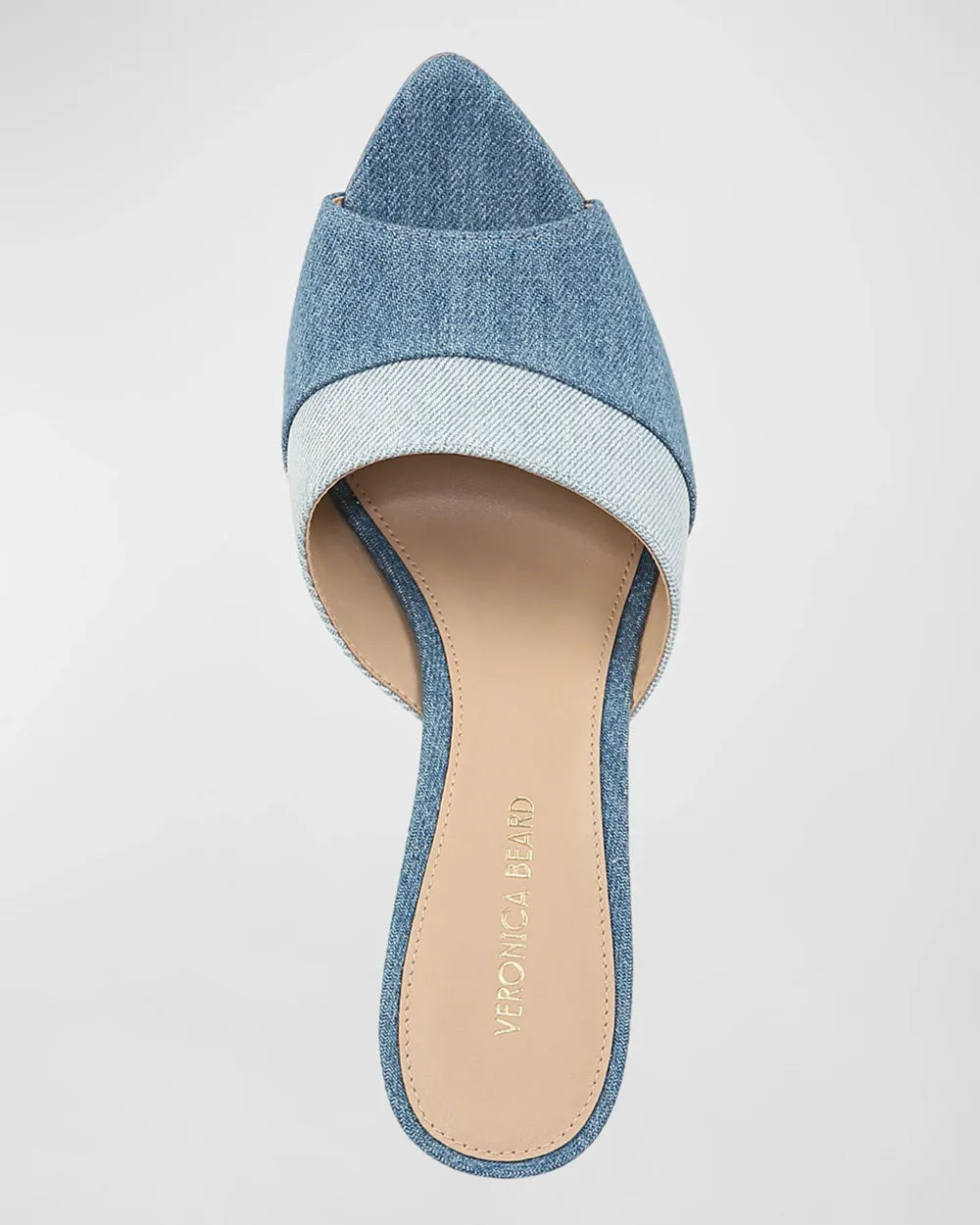 Thora Bicolor Denim Mule