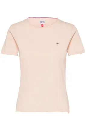 Tommy Hilfiger Women Regular Logo Tee Beige