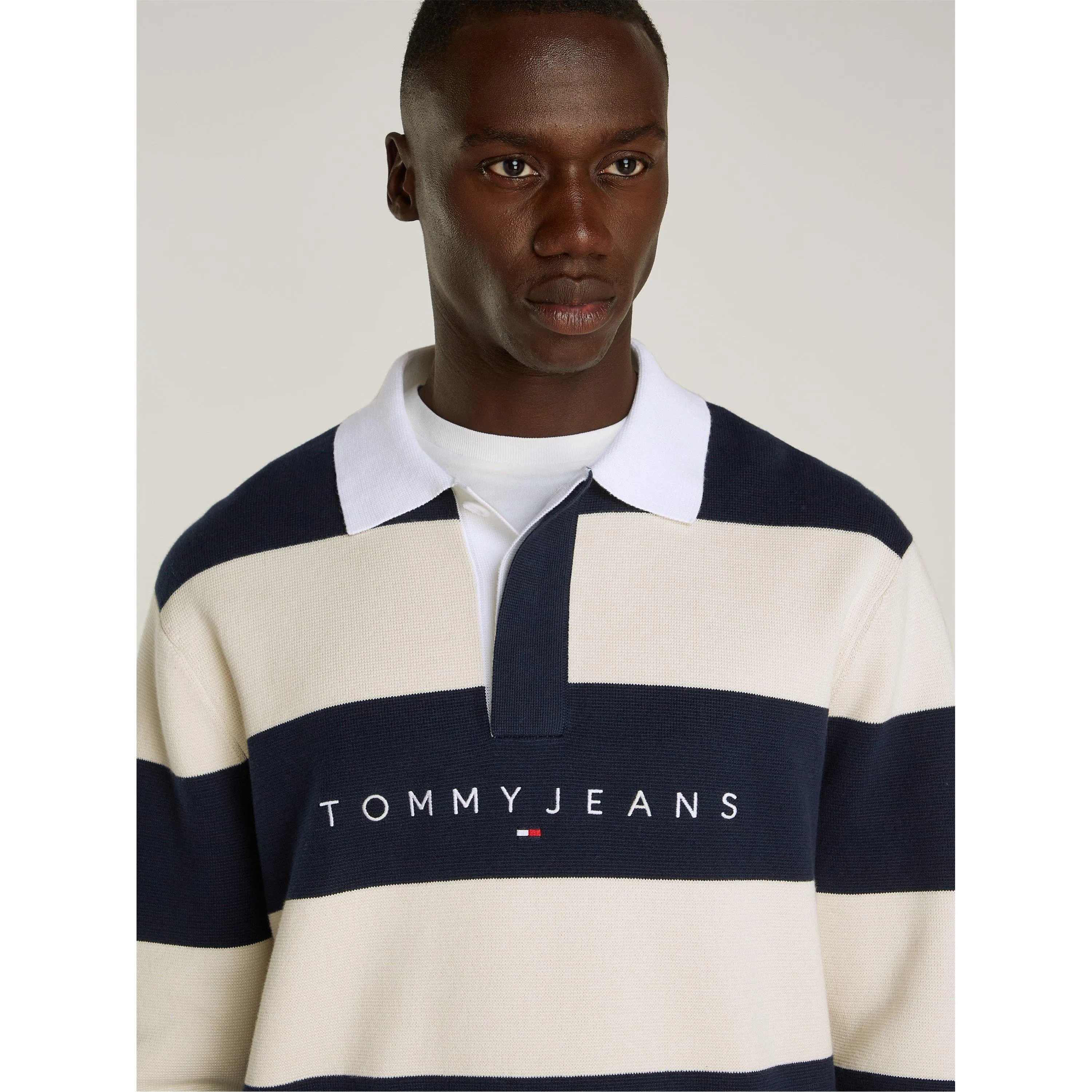 Tommy Jeans Regular Club Striped Linear Rugby Shirt