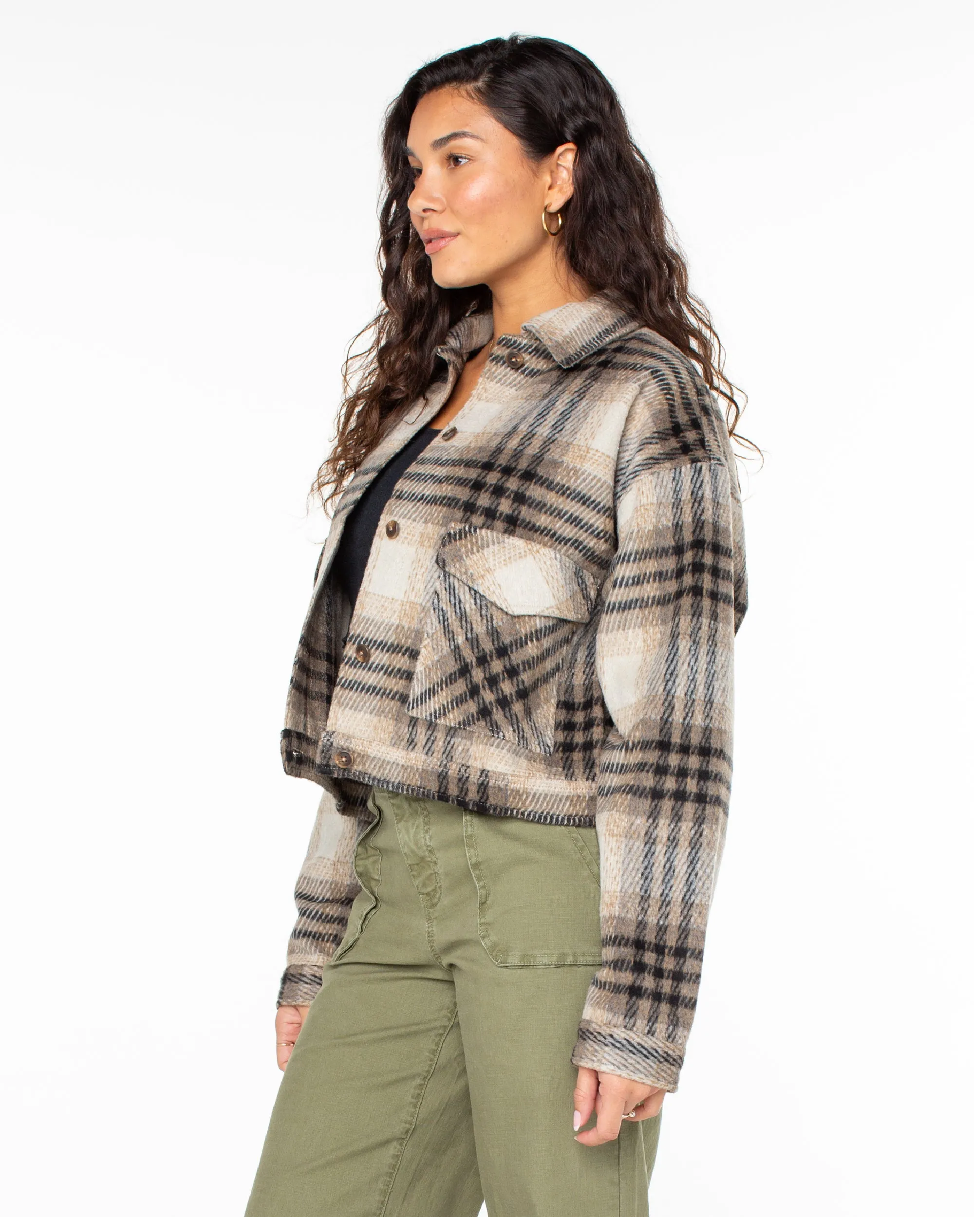 Township Plaid Jacket - Warm Taupe