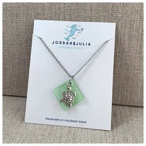 Turtle Sea Glass Necklace