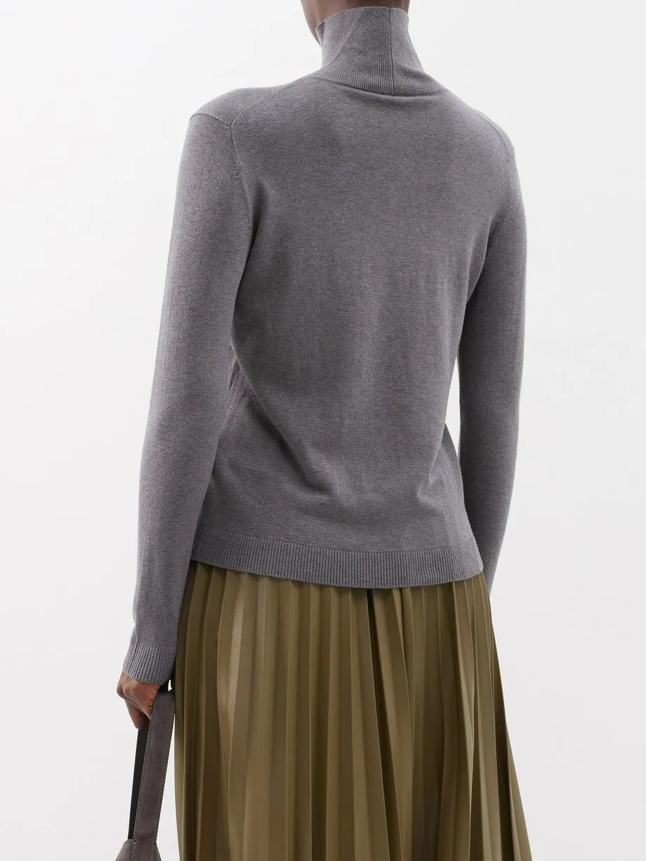 Weekend Max Mara  |Casual Style Unisex Wool Silk Street Style Long Sleeves