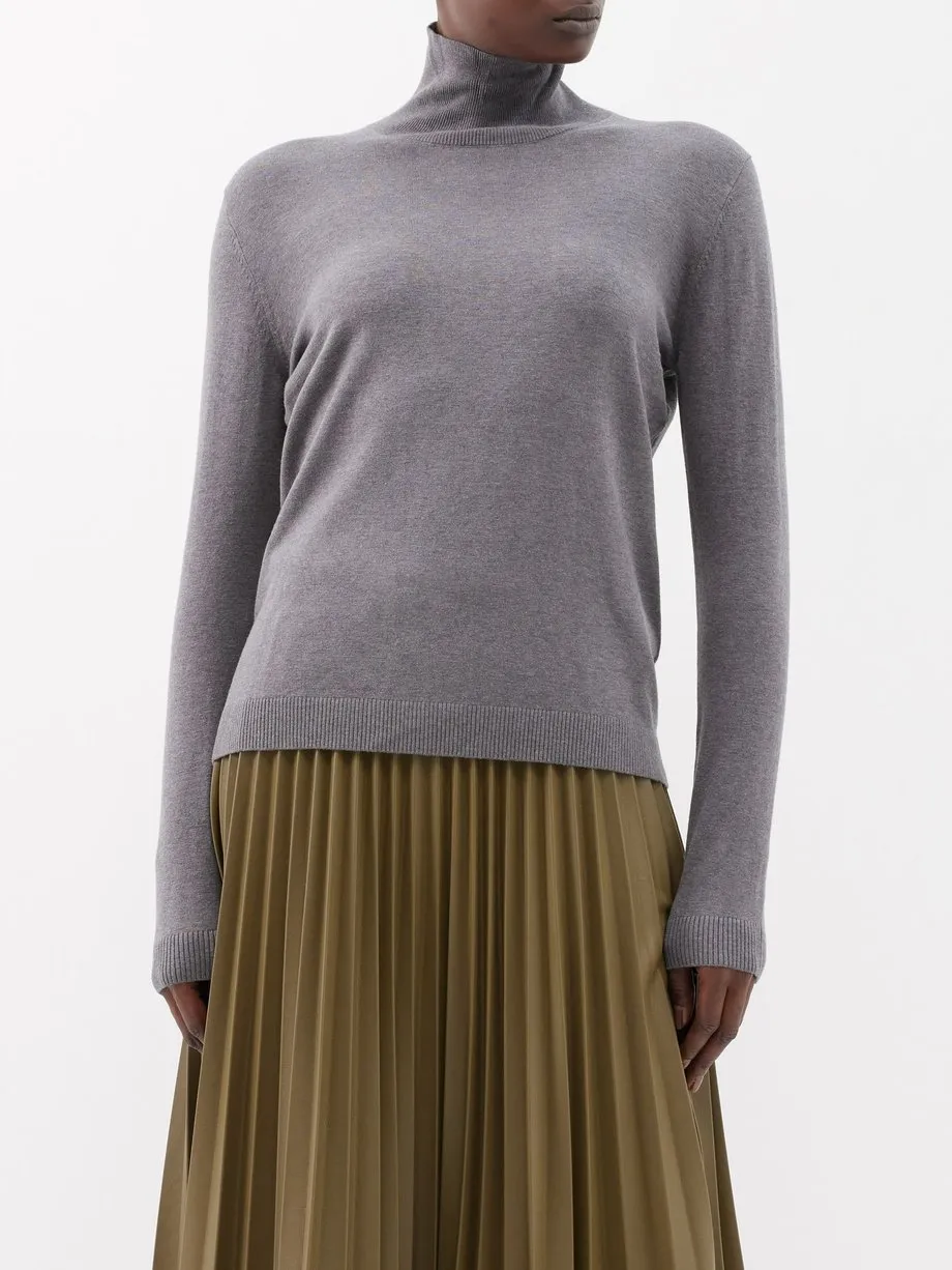 Weekend Max Mara  |Casual Style Unisex Wool Silk Street Style Long Sleeves