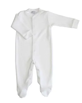 White Bubble Baby Footie