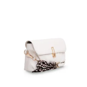 White Formal Hand Bag P36041