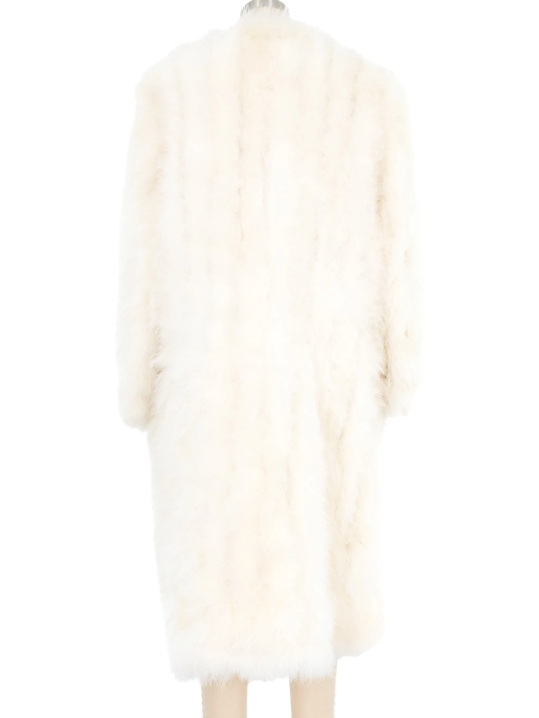 White Marabou Feather Jacket