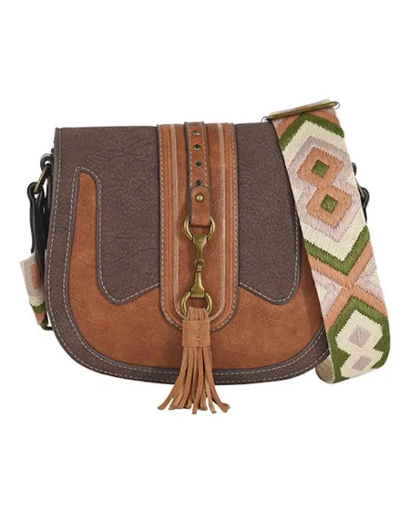 Women's Textured Saddle Bag