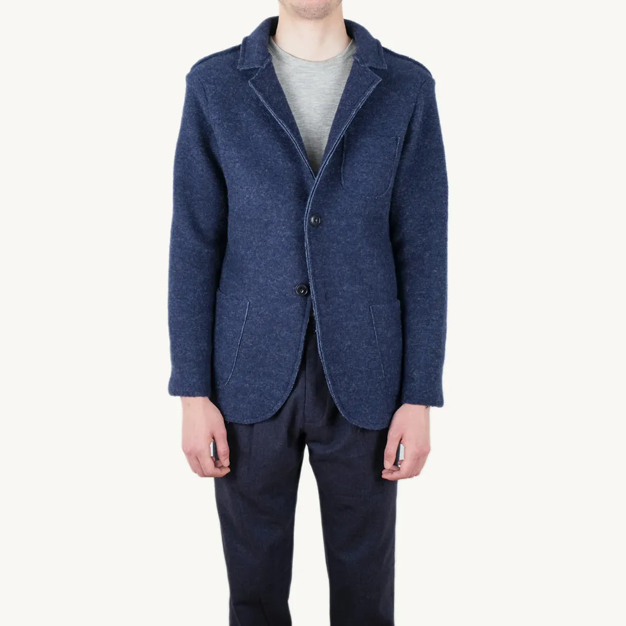 Wool Blazer (Indigo)