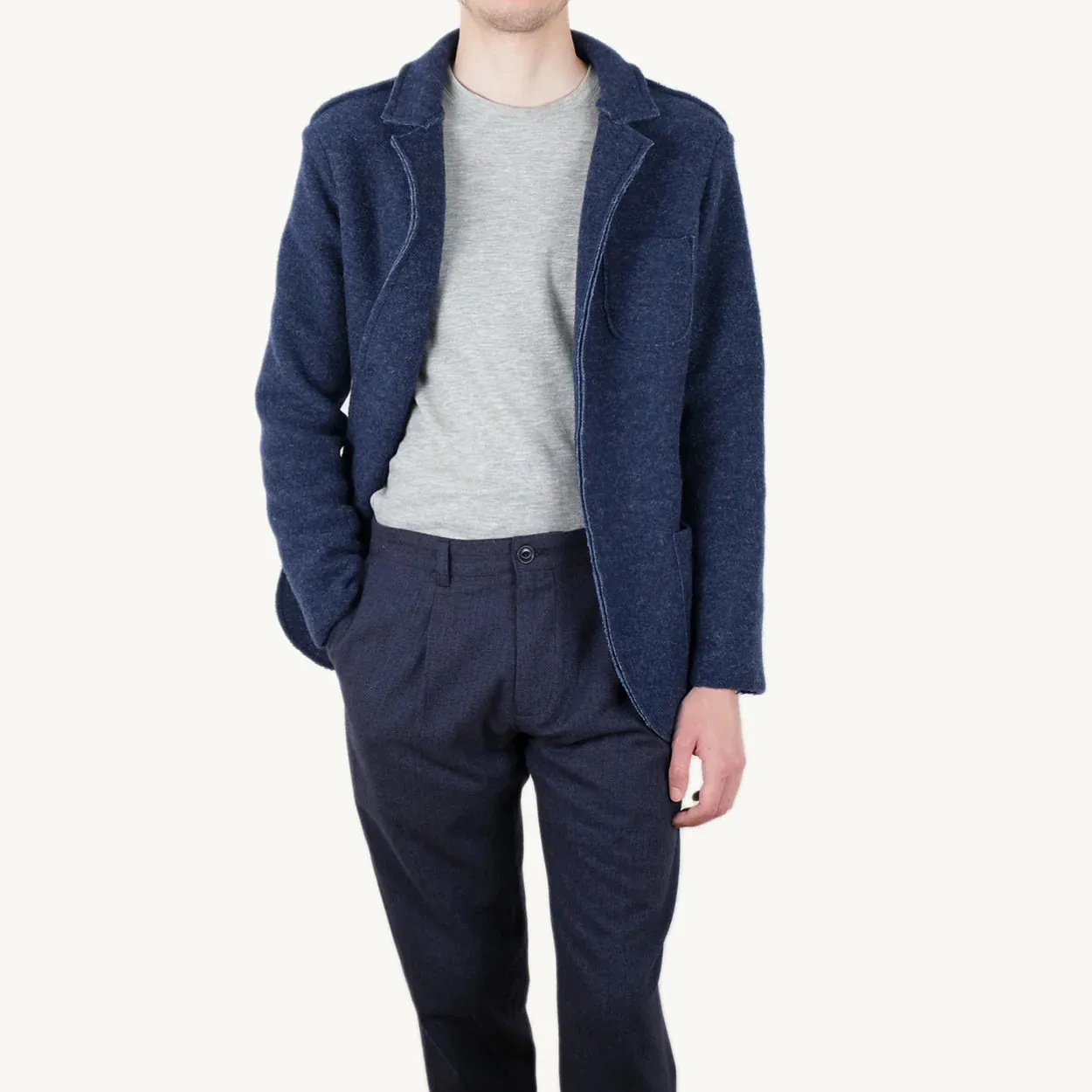 Wool Blazer (Indigo)