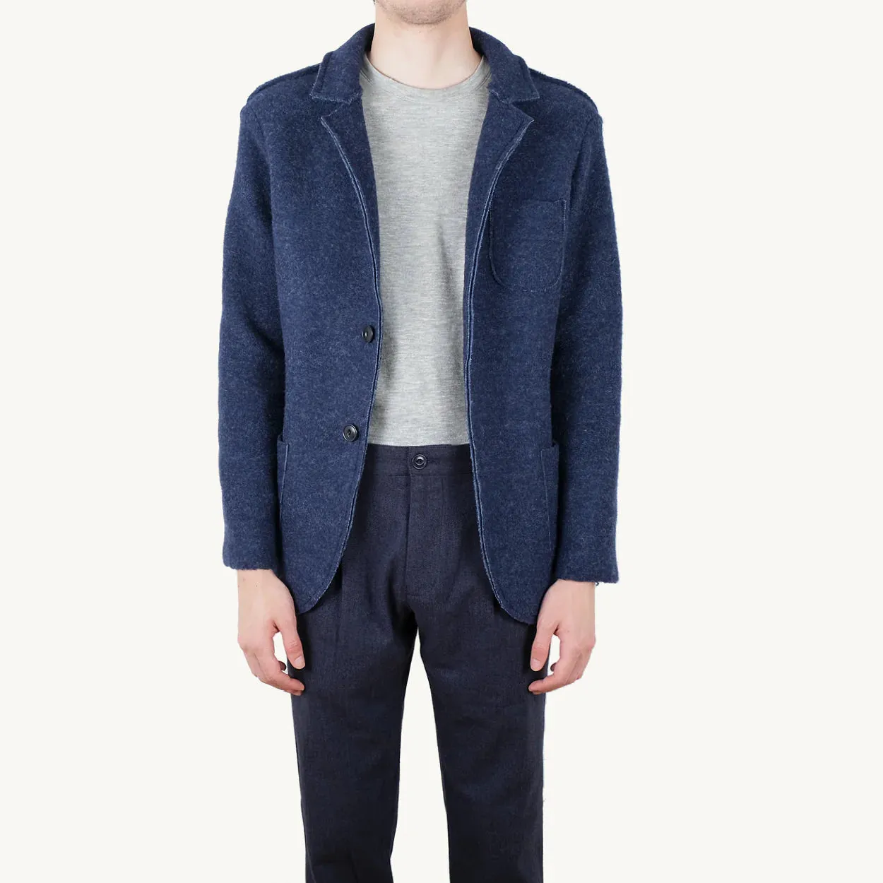 Wool Blazer (Indigo)