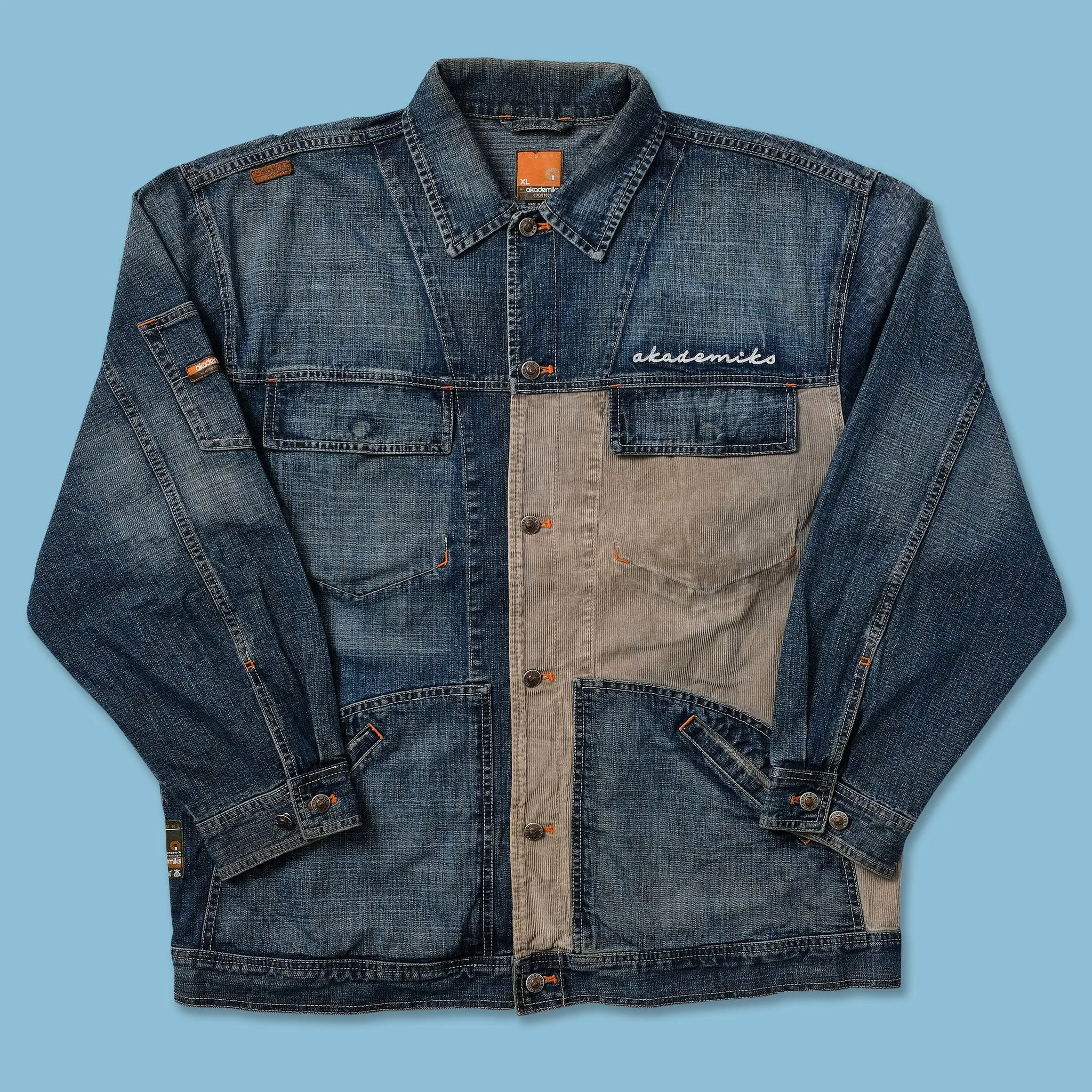 Y2K Akademiks Denim Jacket XLarge