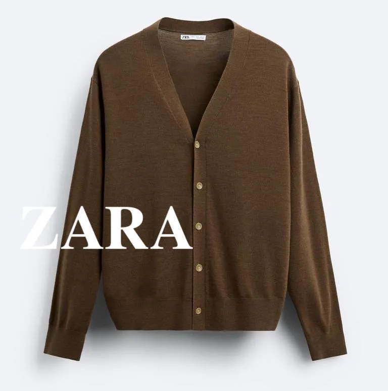 ZARA  |Wool Plain Cardigans