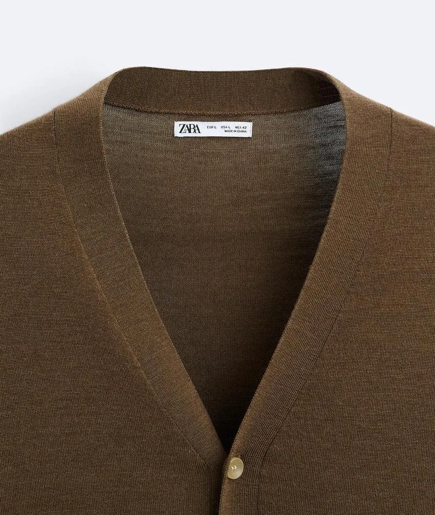 ZARA  |Wool Plain Cardigans